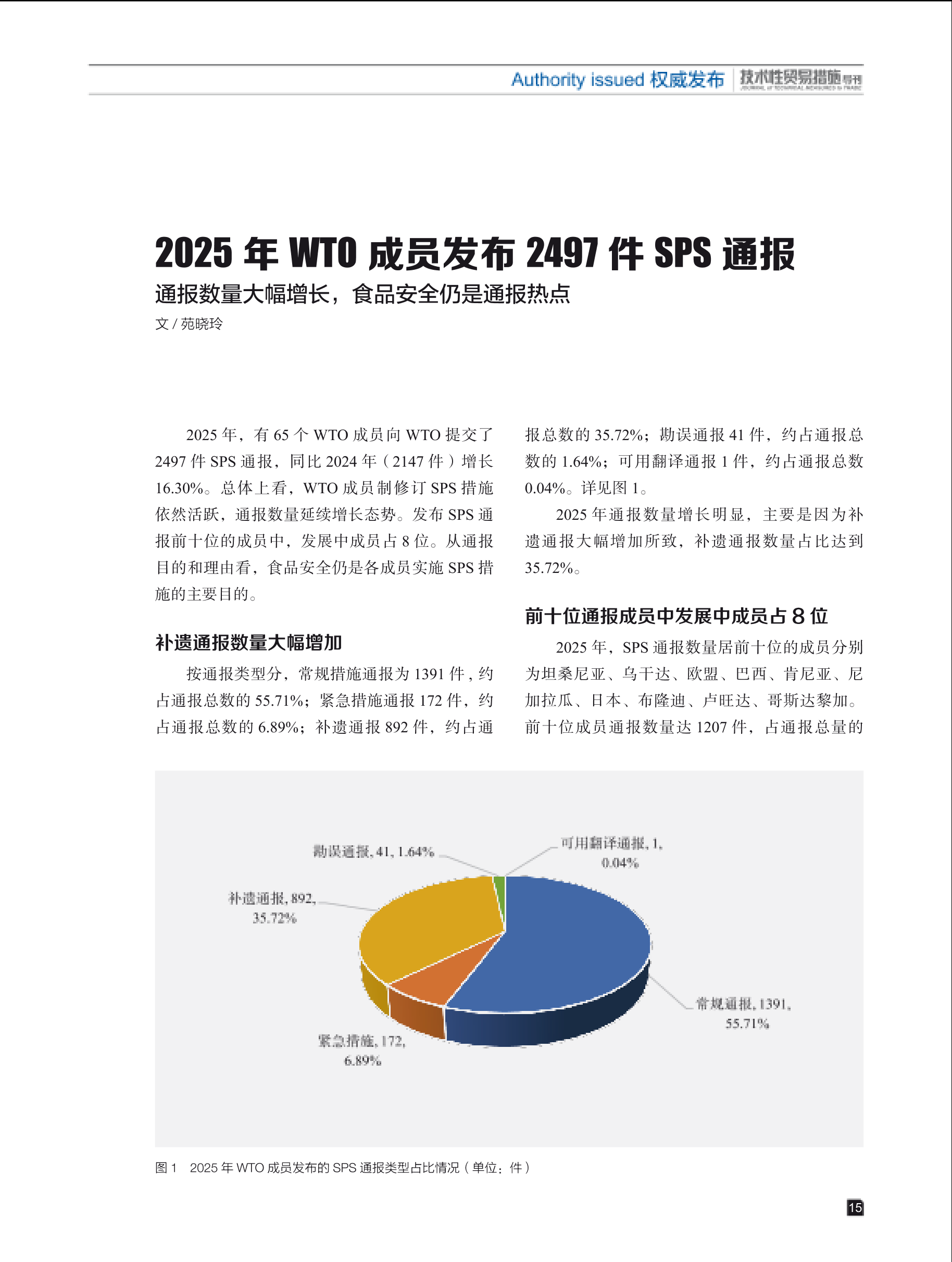 2026年第1期技术性贸易措施导刊 第17页