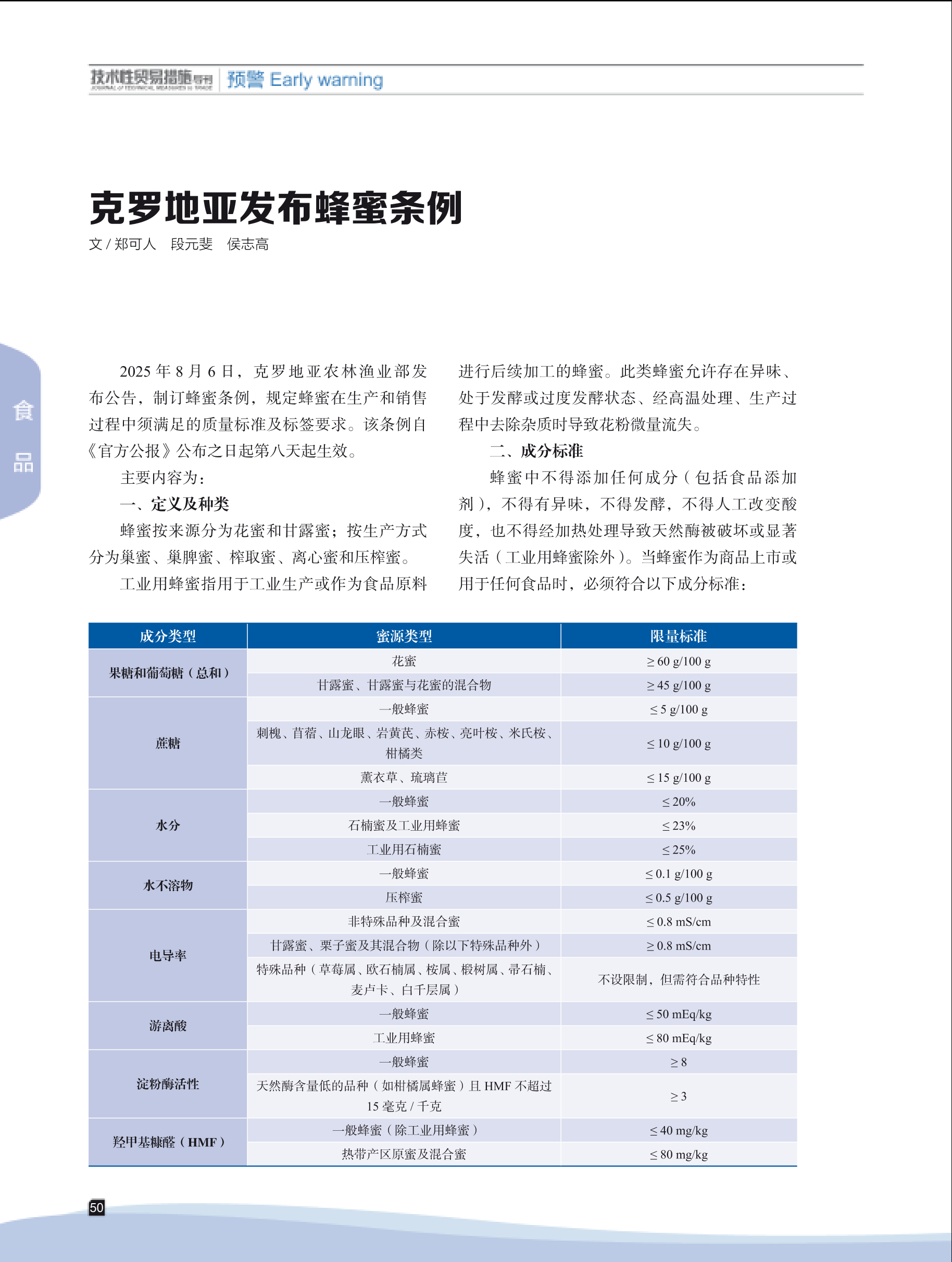 2025年第5期技术性贸易措施导刊 第52页