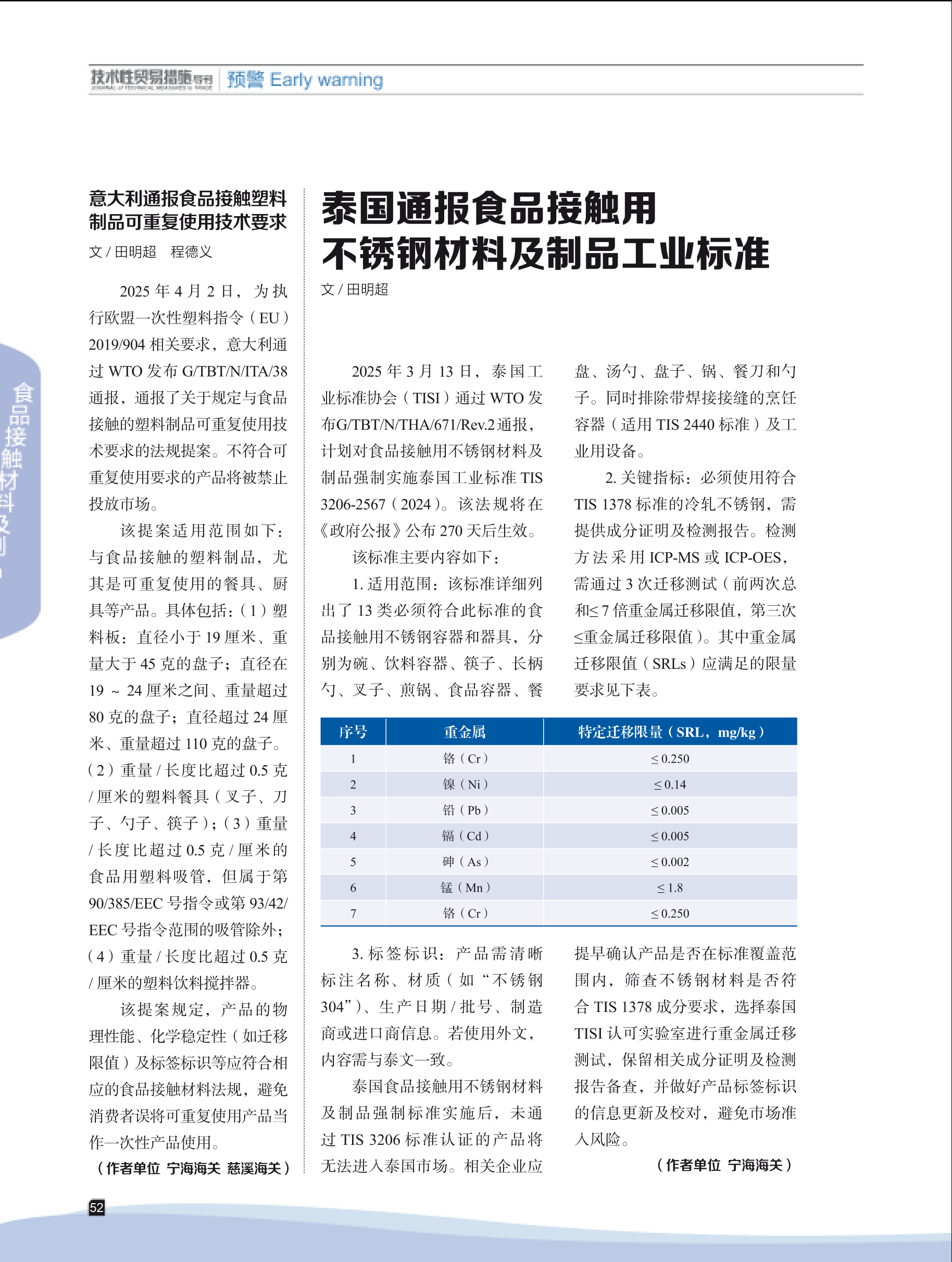 2025年第3期技术性贸易措施导刊 第54页
