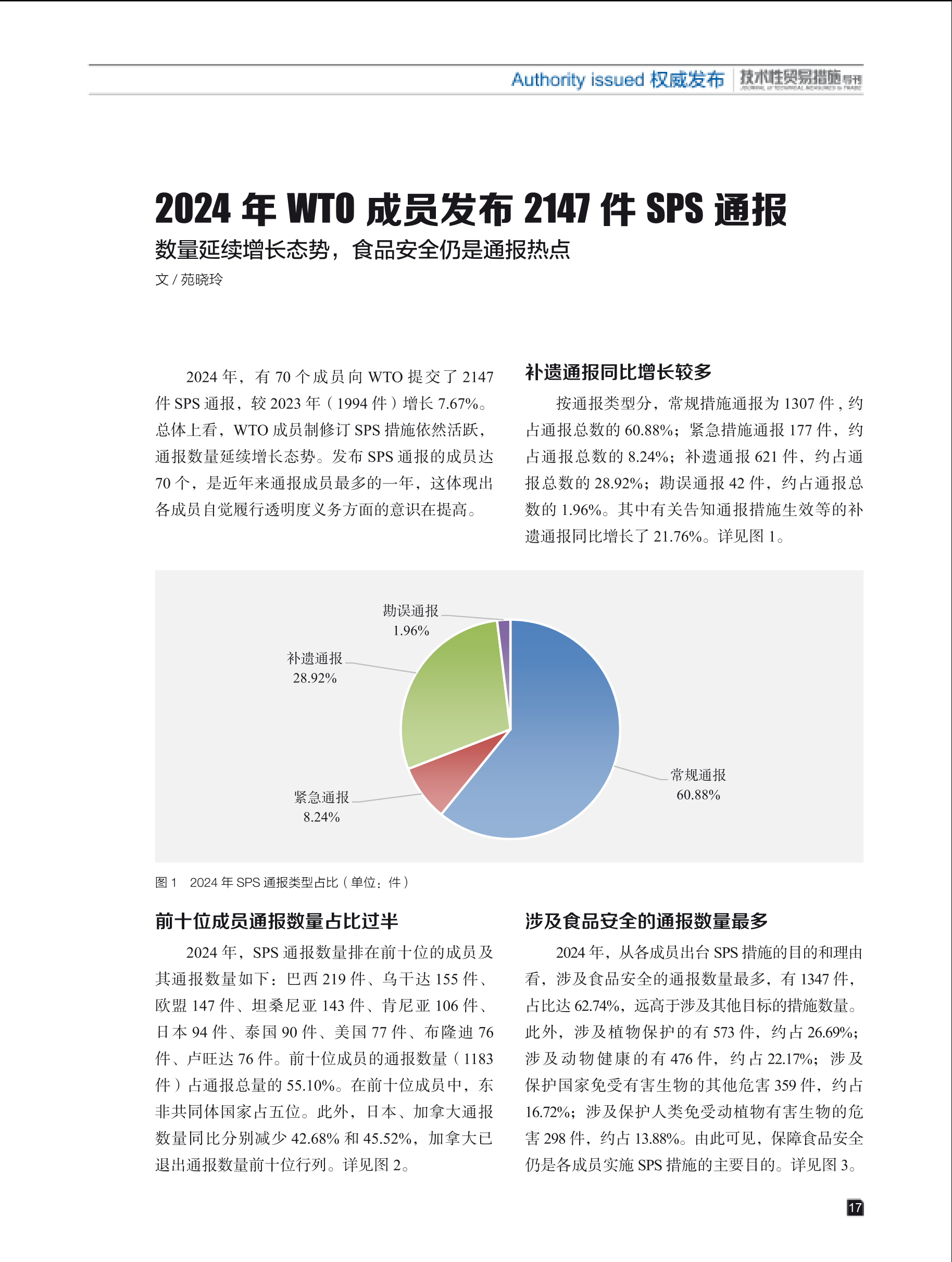 2025年第1期技术性贸易措施导刊 第19页